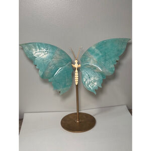 Blue Caribbean Calcite Butterfly Wings